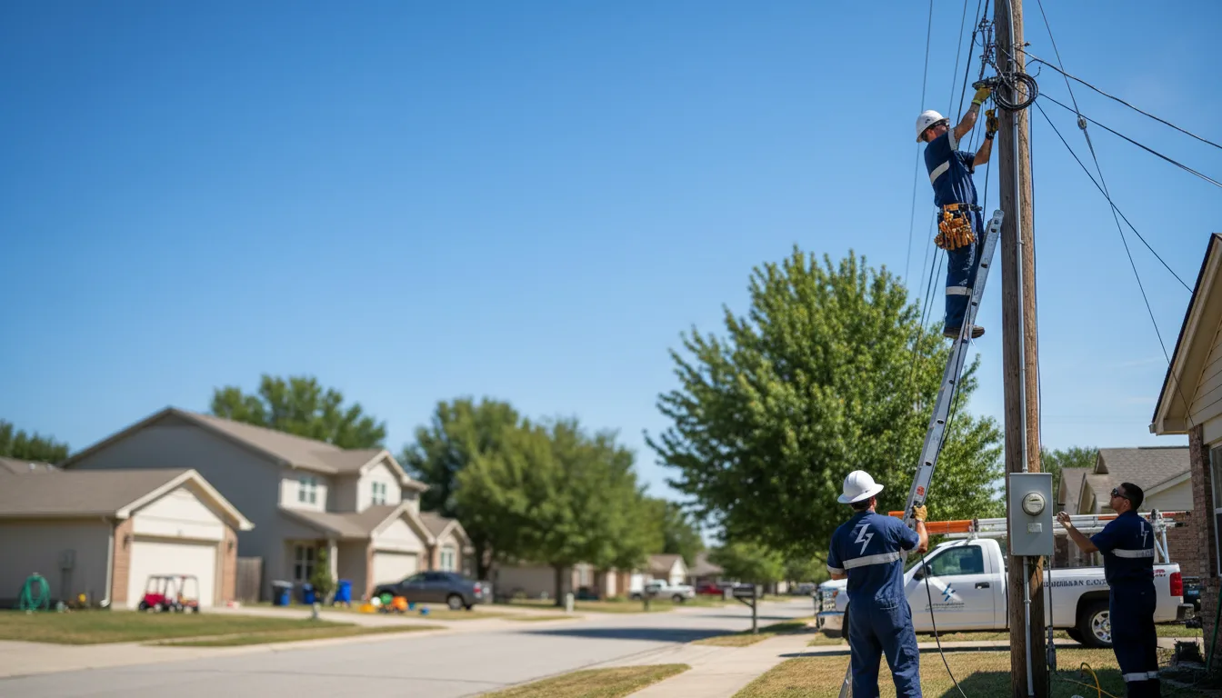 Residential electrician providing installation services in Bishop, GA